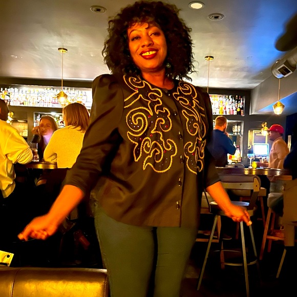 Vintage Dinner Jacket Top Size 20 (Runs Small) - Picture 3 of 3